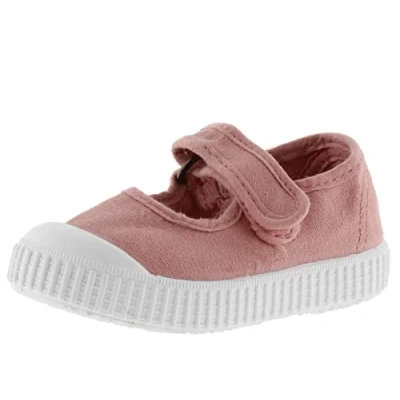 Afbeelding van VICTORIA 1168110 WOMEN SANDAAL 1915 GEKLEURD CANVAS KATOEN, MILIEUVRIENDELIJK EN 30% GERECYCLEERD MET WITTE ZOOL KANT SCRATCH SLUITING dienblad voor dames, NUDE