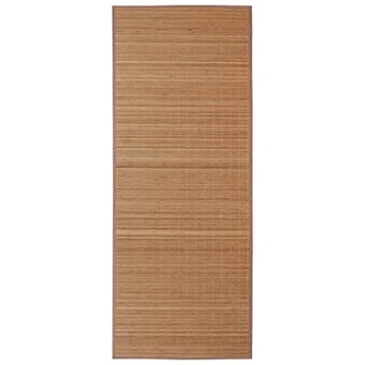 Image de vidaXL Tapis en bambou marron à latte rectangulaire 150 x 200 cm241340