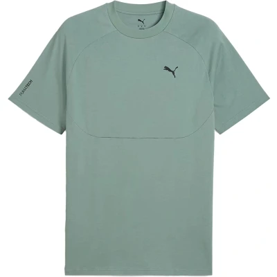 Afbeelding van Puma pumatech tee in de kleur groen.