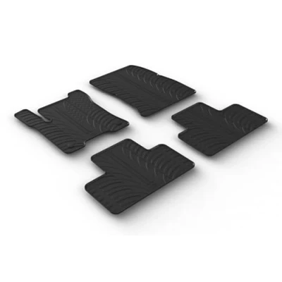 Afbeelding van Gledring 0519 Vloermatset Rubber voor en achter 4 zwart