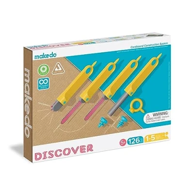 Afbeelding van BigJigs Makedo Karton Constructieset Discover