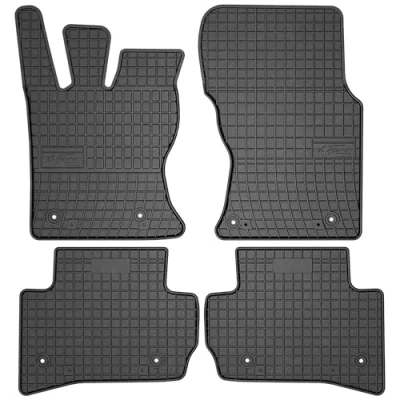 Afbeelding van M MOTOS Rubberen vloermat voor Jaguar F Pace sinds 2016 Verbeter je reiscomfort met de zwarte antislip mat auto en automat, bescherming tegen jaren