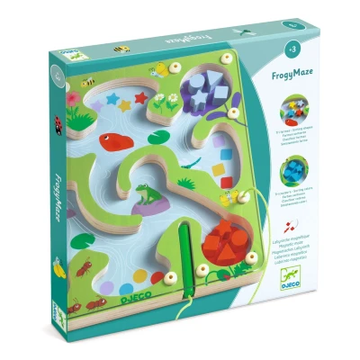 Afbeelding van Djeco magnetisch vormenspel frogymaze