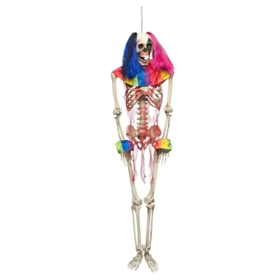 Afbeelding van Boland Decoratie Circus Skelet (160 cm) Horror Clown Halloween Versiering