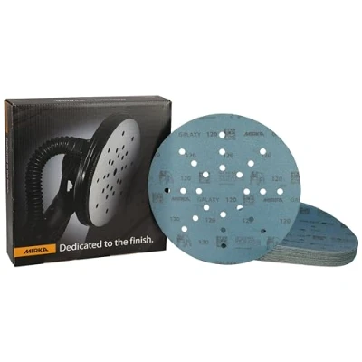 Afbeelding van Mirka Galaxy schuurpapier 225 mm klittenband korrel 120 / voor lange nekschuurmachines 25 stuks schuurschijven