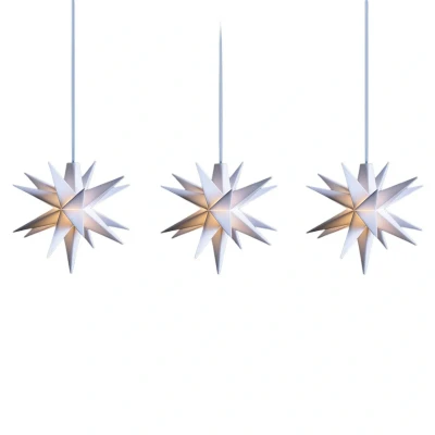 Afbeelding van Sterntaler sterketting Ketting met babyster 3 sterren 18 Zacker 8cm Binnen LED Batterij timer