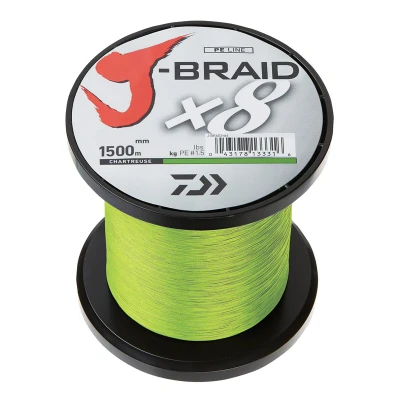 Afbeelding van Daiwa J Braid X8 0.28mm 1500m chart. Gevlochten lijn