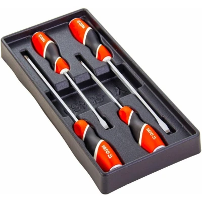 Afbeelding van Yato Schroevendraaierset 4 delig 38 x 17 cm Platkop schroevendraaiers