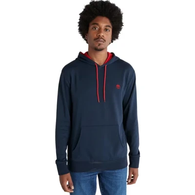 Afbeelding van Sweat capuche logo poitrine Timberland Pour Homme en Bleu Marine