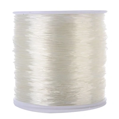 Afbeelding van 1 mm elastische vezel sierdraad rubberdraad, handwerk sieraden armband productie koorden, stretch beading draad, 100 m glashelder
