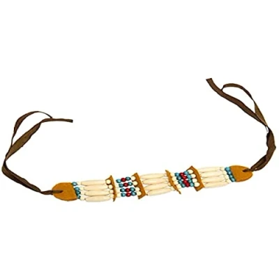 Afbeelding van Folat Indianen halsketting 22046, meerkleurig, Eén maat, One Size Fits Most, Kunststof