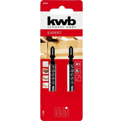 Afbeelding van KWB decoupeerzaagbladen set voor hout, 2 delig, fijn.