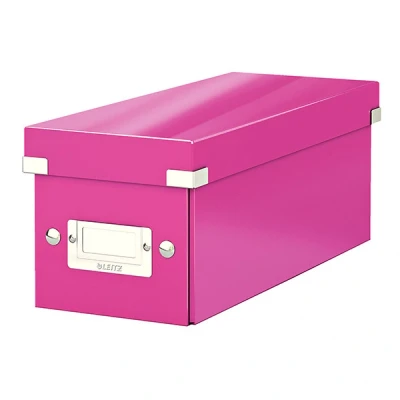 Image de Leitz click &amp; store boîte de rangement format cd rose brillant esselte group 60410023