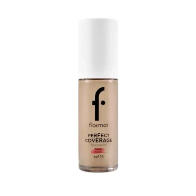 Afbeelding van Flormar Perfect Coverage Fond de teint 132 Beige naturel très couvrant et longue durée avec SPF15