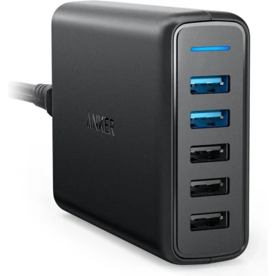 Afbeelding van Anker PowerPort Speed 5x USB Snellader 18W Zwart