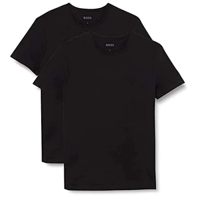 Afbeelding van Hugo Boss t shirt zwart katoen relaxed fit 2 pack