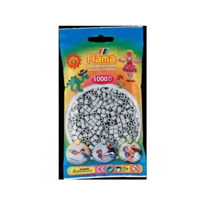 Afbeelding van Hama Strijkkralen Licht Grijs 1000 Stuks