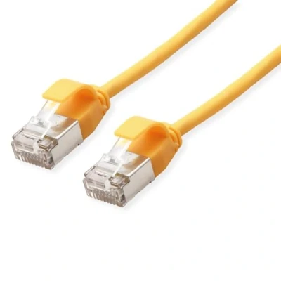 Afbeelding van ROLINE F/UTP DataCenter Patchkabel Cat.6A (Class EA), LSOH, extra dun, geel, 1,5 m
