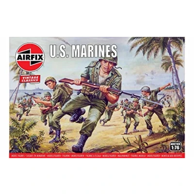 Image de Airfix Seconde Guerre Mondiale Marines des États Unis Multicolore 1 : 76 Scale