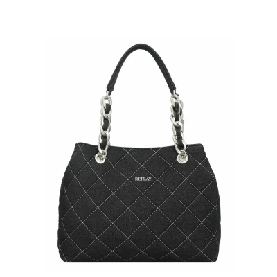 Afbeelding van Replay Shopper, Dames, Maat: One Size, Denim black