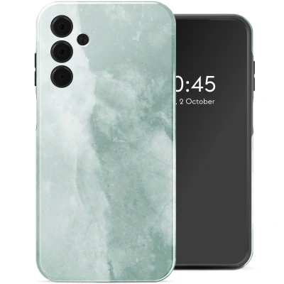 Afbeelding van Selencia Hoesje Geschikt voor Samsung Galaxy A15 (5G) Vivid Backcover Marble Grayed Jade