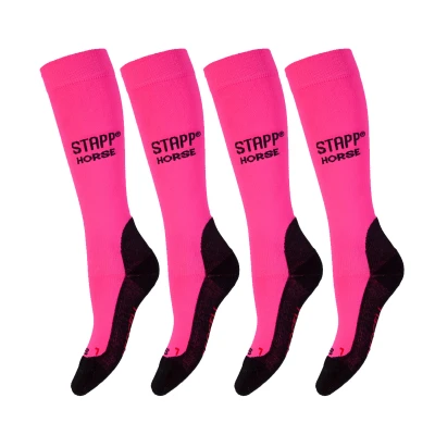 Afbeelding van STAPP Horse Paardrijdsokken Deocell 4 pack Roze 39/42