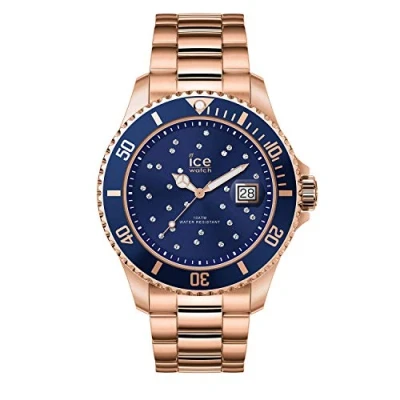 Afbeelding van Ice Watch Horloge Rose Gold Kristallen van Swarovski Unisex Metalen armband Steel (016774), Ip rosé,