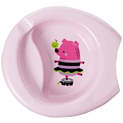 Afbeelding van Chicco Diep Dinerbord Zeepaardje Meisjes 22 Cm Roze