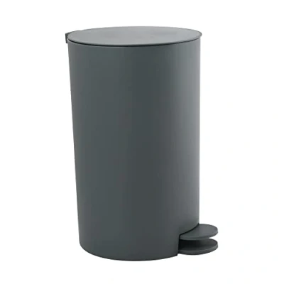 Afbeelding van MSV Pedaalemmer kunststof donkergrijs 3L klein model 15 x 27 cm Badkamer/toilet