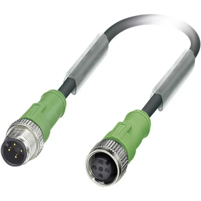 Afbeelding van Phoenix Contact 1668373 Sensor/actuator connector, geassembleerd M12 Aantal polen: 4 Stekker, recht, Bus, recht 1.50 m 1 stuk(s)