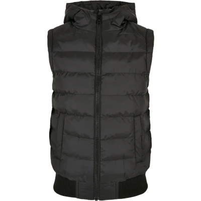 Afbeelding van Urban Classics Small Bubble Hooded Bodywarmer voor kinderen, Maat: 122/128, black