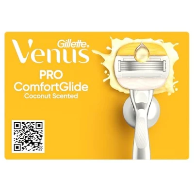 Afbeelding van Gillette Venus Pro ComfortGlide Coconut Scheermesjes Voor Vrouwen Handvat + 6 Douchehouder