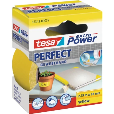 Afbeelding van Plakband Tesa textiel 38mmx2.75m geel