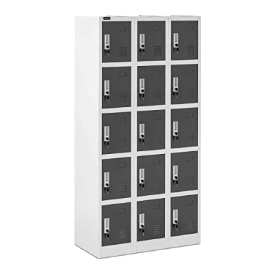 Afbeelding van Fromm &amp; Starck Metalen opbergkast 15 lockers grijs