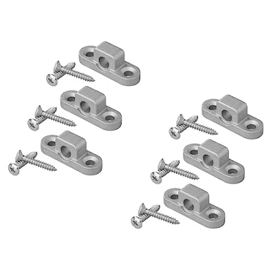 Afbeelding van MULTIBROS Set van 6 luifelogen voor camper en caravan, metaal met roestbescherming, verticale horizontale uitvoering (horizontaal)