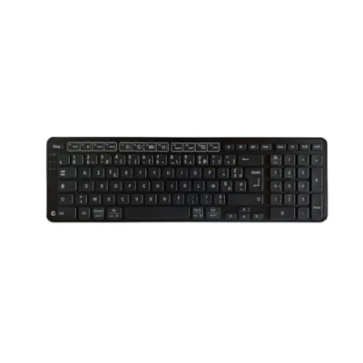 Afbeelding van Contour Design New Balance Tastatur wireless F Toetsenbord Bluetooth, USB AZERTY, Frans Zwart