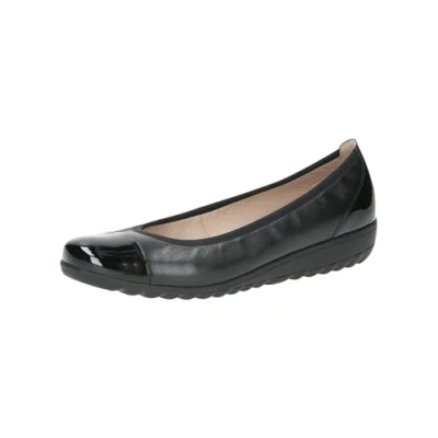Afbeelding van Caprice dames ballerina 9 22103 41 ballerina&#039;s dames, Black Nappa Co.