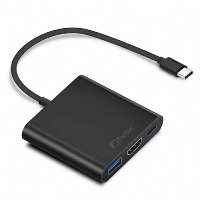 Image de Fantec ump hdmi4k pd usb 3.0 (3.1 gen 1) type c 5000mbit s noir hub &amp; concentrateur (1964)