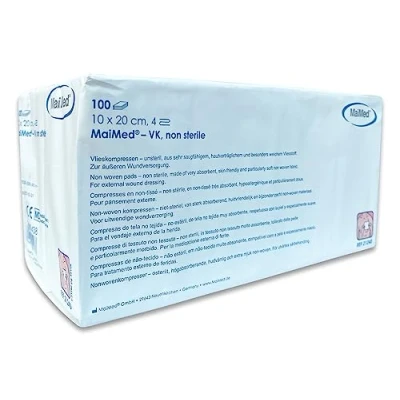 Afbeelding van MaiMed non woven gaascompressen 10cm x 20cm 100 stuks
