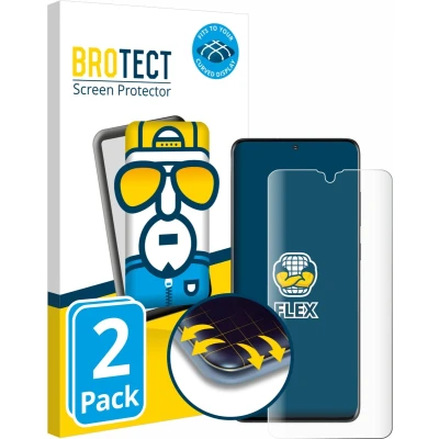 Afbeelding van BROTECT Screenprotector voor Samsung Galaxy S20 Ultra Folie Beschermfolie transparant volledig dekking (2 Stuks)