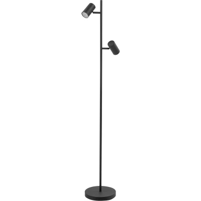 Afbeelding van Highlight Vloerlamp Burgos Zwart 2 lichts 142cm GU10