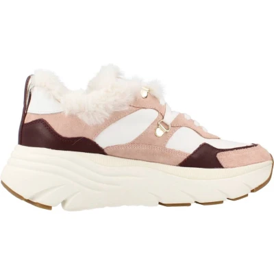 Afbeelding van Geox Diamanta Sneakers Beige,Wit EU 40 Vrouw