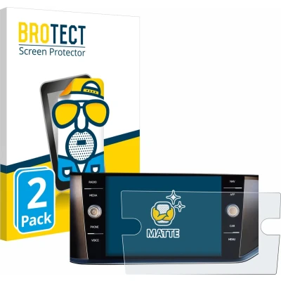 Afbeelding van BROTECT Screenprotector voor Volkswagen T Cross 2022 Discover Media 8&quot; Folie Beschermfolie matte (2 Stuks)