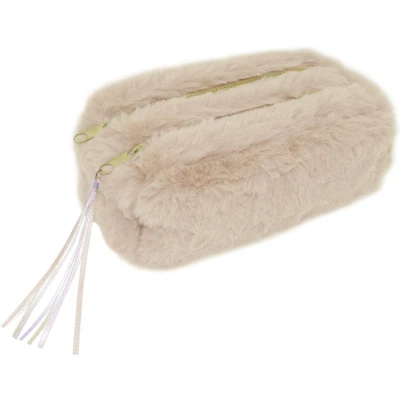 Afbeelding van Kangaro etui Galaxy Girl roze bont twee vakken K PM420038