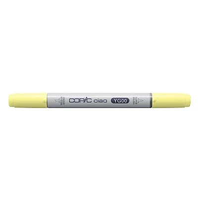 Afbeelding van COPIC Ciao YG00, Mimosa Yellow, Twin Marker met een medium brede punt en &quot;brush&quot; punt.