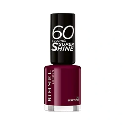 Afbeelding van 1+1 gratis: Rimmel Nagellak 60 Seconds SuperShine 712 Berry Pop 8 ml