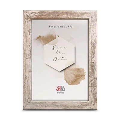 Afbeelding van aFFa frames, Hekla, MDF fotolijst, gemakkelijk te reinigen, rechthoekig, met acrylglasplaat, gebleekt grenen, 15 x 21 cm