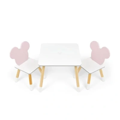 Afbeelding van Arditex Disney Minnie Mouse kindermeubelset Tafel en 2 stoelen