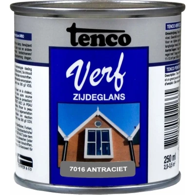 Afbeelding van TencoVerf Dekkend Zijdeglans Cremewit RAL 9001 0,25L