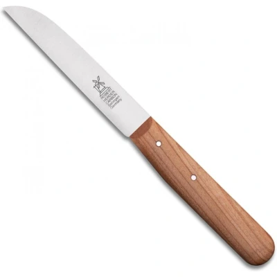 Afbeelding van Robert Herder Molenmes Schilmesje Recht Lemmet 104 mm RVS Heft Kersenhout